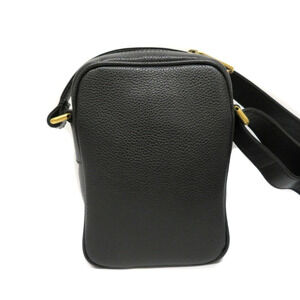 Gucci Black Shoulder Bag Logo Leather